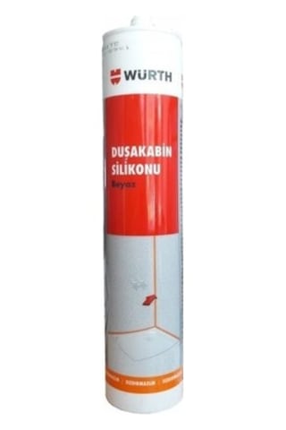 Beyaz Duşakabin Silikonu - 310 Ml Suya Dayanıklı Yüksek Kalite Renkli