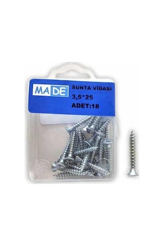 Made Sunta Vidası 3.5X25 ( 1 Kutu:18 Adet) St-28