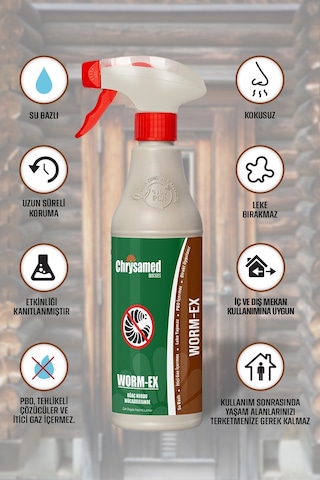 Chrysamed Worm-Ex Ağaç ve Tahta Kurdu 500 ML