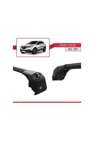 Renault Kadjar 2015-2022 Arası İle Uyumlu Ace-2 Ara Atkı Tavan Barı Siyah