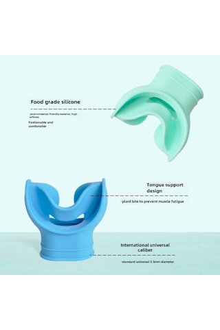 Geeroyoo Universal Silikon Tüp Ağızlı Su Dalış Regülatörü - Kolay Solunum Ayarlı, Dayanıklı Ve Konforlu Beyaz, Tek Boyut