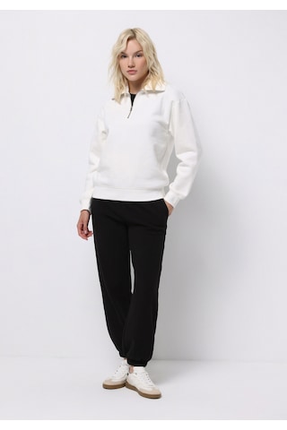 Colin's Colins Regular Fit Fermuarlı Nakışlı Kadın Beyaz Sweatshirt Cl1065678 Q1.v2 Ofw Beyaz