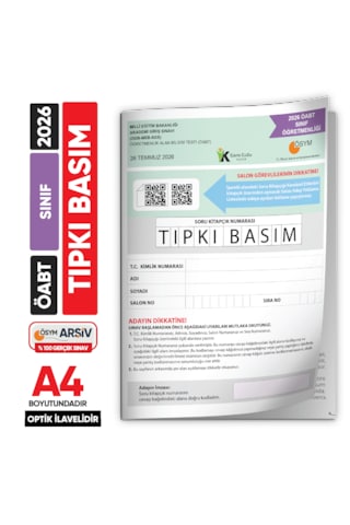 2026 Meb-ags Öabt Sınıf Öğretmenliği Ösym Tıpkı Basım Kitapçığı Türkiye Geneli Deneme