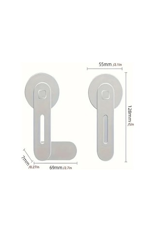 Xuweiwei Hafif Ve Taşınabilir Manyetik Telefon Tutucu Ayarlanabilir Laptop Monitör Yan Montaj Black 1pc -