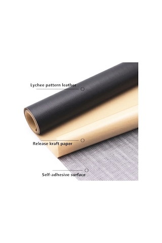 Sones 30x137 Cm Kendinden Yapışkanlı Deri Kanepe Tamir Yaması Araba Koltuğu Pvc Deri Etiket Koyu Kahverengi