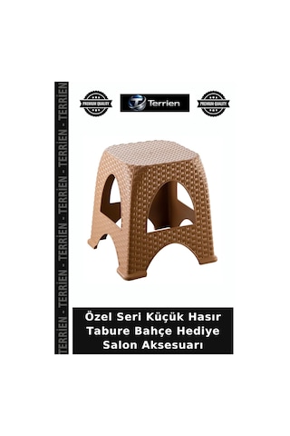 Özel Seri Küçük Hasır Tabure Bahçe Hediye Salon Aksesuarı Çok Renkli