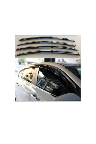 Niken Vw Jetta 2011- Kromlu Cam Rüzgarlığı 4 Lü