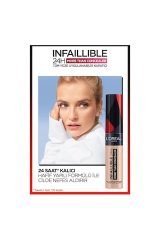 L'Oréal Paris Infaillible 24H Tüm Yüze Uygulanabilir Kapatıcı 326 Vanilla + Mini Paradise Maskara 4.7 ML