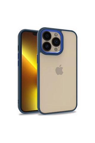 Apple Uyumlu iPhone 13 Pro Uyumlu Zore Flora Kılıf-mavi Mavi -