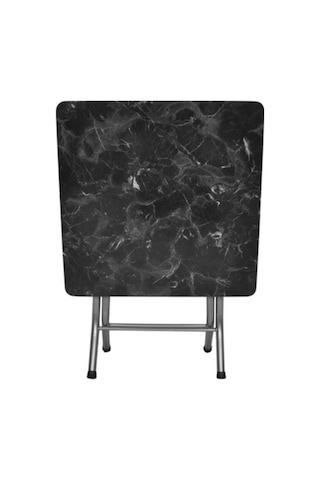 Antrasit Mermer Desenli Katlanabilir Masa 60 60 Diğer