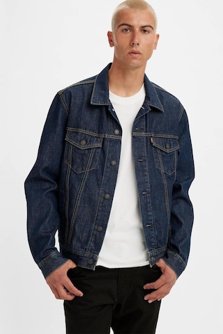Levi's Erkek Denim Ceket: Klasik, Regular Fit, Uzun Kol, Günlük Kullanım İndigo