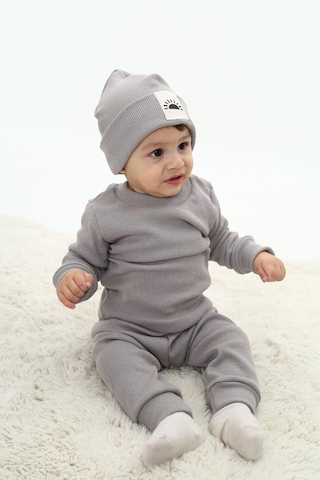 My Kids Wear Fitilli Unisex Bebek - Çocuk Üçlü Takım Turuncu - Lacivert