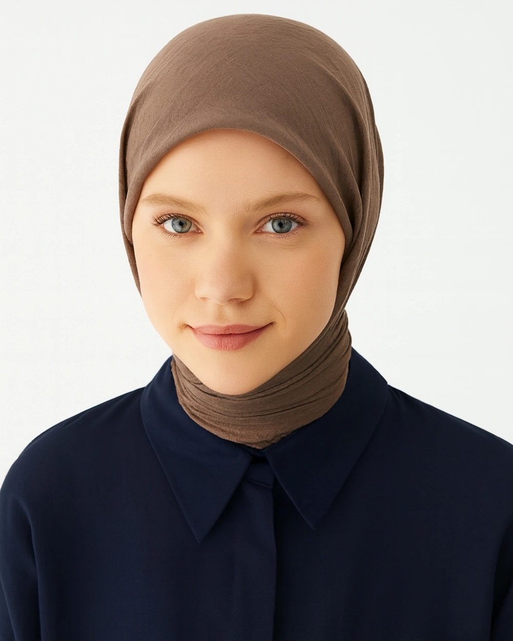 Konfor Eşarp 195x85 Cm 4 Mevsim Kullanım Terletmez, Kaymaz, Pamuk Polyester Karışımlı Rahat Eşarp Vizon