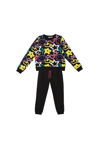 Denokids Mshb&g Street Style Kız Çocuk Eşofman Takımı - Siyah