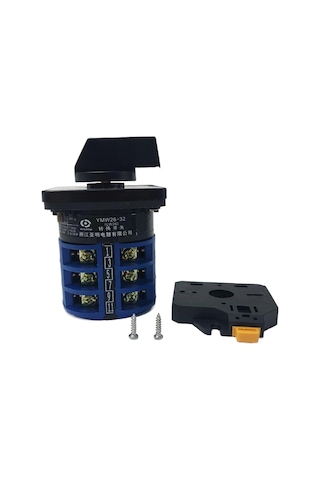 Ray Monte Din Anahtarı Lw2632a Döner Kontrol Motor Dağıtım Kutusu Güç Anahtarı 1 0 2,2 Bölüm