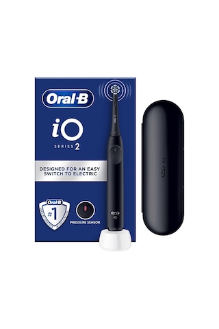 Oral B Io 2 Serisi Şarjlı Diş Fırçası Siyah + Seyahat Kabı