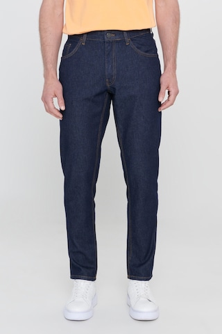 AC&Co / Altınyıldız Classics Erkek Lacivert Comfort Fit Rahat Kesim %100 Pamuk Denim Jean Kot Pantolon Lacivert