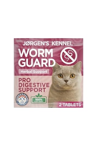 Kedi İçin%100 İç Bitkisel Parazit Tableti Ve Hapı 2 Tablet Bağırsak Sağlığı & Sindirim Desteği