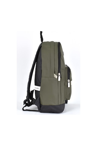 Sisley Okul Sırt Çantası Unisex Çok Gözlü Günlük Seyahat Sırt Çantası Haki 12914