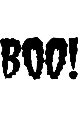 Boo - Araç, Oto, Laptop, Duvar Uyumlu Sticker 80 40 Cm