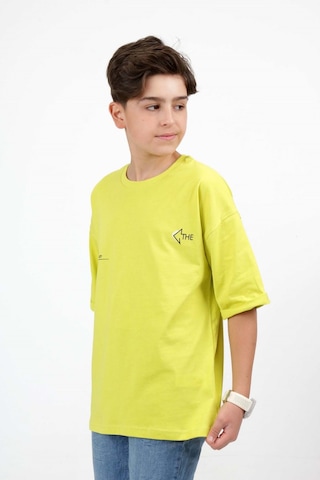 Toontoy Kids Toontoy Erkek Çocuk The Baskılı Tişört Açık Yeşil