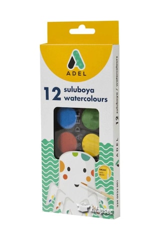 Adel Sulu Boya 12 Renk Karton Kutu