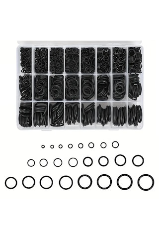 800 Parça 24 Çeşit Oring Seti Kauçuk Conta Seti Su Geçirmez Isıya Dayanıklı