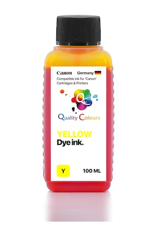 Qc Canon Pixma Ts7650i Uyumlu - 100ml Y Yellow Sarı