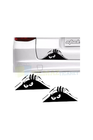 Kızgın Sinirli Bagajdan Bakan Adam Oto Sticker Araba Etiket 2 Ad