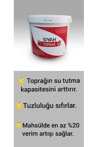 Siyah Toprak Düzenleyici Orgomineral Gübre 20 KG Kova