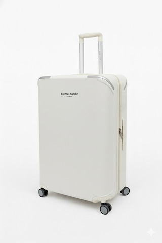 Pierre Cardin Büyük Boy %100 Polipropilen Valiz Beyaz 04pc7090 Beyaz