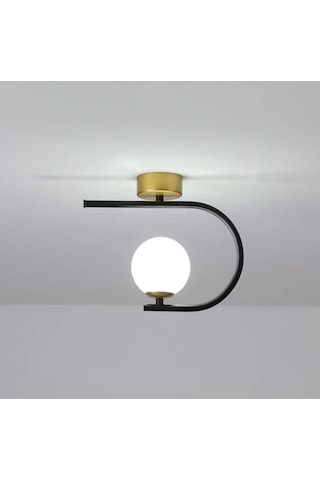 Alin Model Modern Metal Tekli Plafonyer Gold Avize