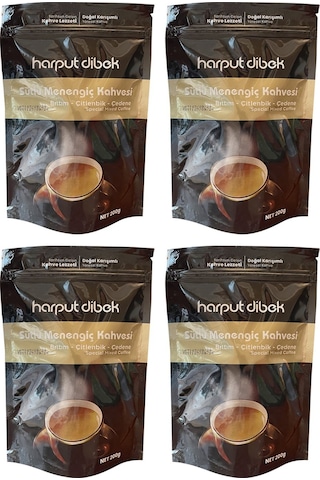 Harput Dibek Sütlü Menengiç Kahvesi 200 Gr X 4 Adet Geleneksel