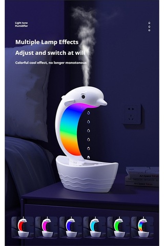 Dolphin Su Damlası Nemlendirici Bluetooth Hoparlör