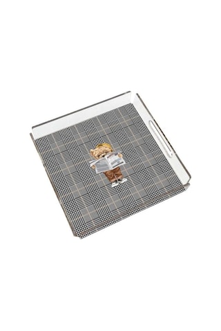 Gazeteci Teddy Pleksi Tepsi - 25x25cm