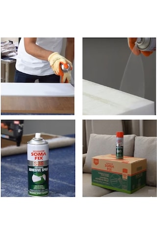24 Adet 500 Ml Somafix Genel Amaçlı Tekstil Sünger Yapıştırıcı Sprey
