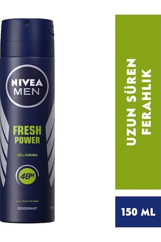 Nivea Men Fresh Power Erkek Sprey Deodorant 150 ML