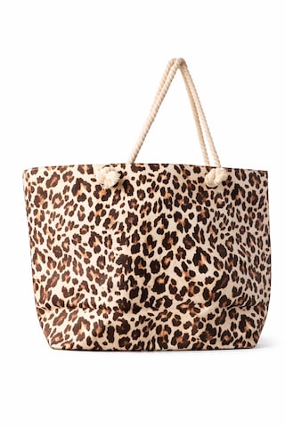 Kadın Leopar Çanta-renkli - Fermuarlı- 50 35 Cm - Aquatolia - Leopar Desenli - Plaj Çantası Leopar Desen