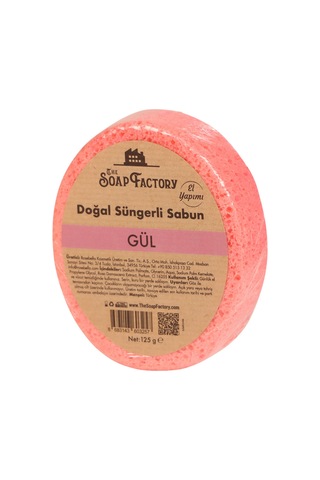 Doğal Süngerli Gül Sabunu 125 G - Lüks - Tüm Cilt Tipleri Için Diğer