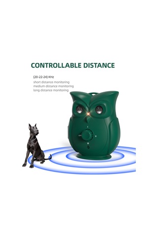 Hallow Çift Ultrasonik Köpek Havlaması Kontrol Cihazı Koyu Yeşil