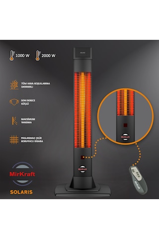 MirKraft Solaris 2000 W Karbon Infrared Isıtıcı