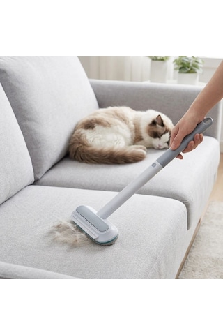 Buffer 4 Ü 1 Arada Tüy Toplayıcı Kedi Köpek Tüy Temizleyici Fırça, Koltuk Halı Tüy Alıcı Çok Fonksiyonlu Fırça Beyaz