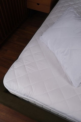 Quito Serisi Tek Kişilik Kapitone Sıvıgeçirmez Yatak Koruyucu Alez 100x200cm Beyaz
