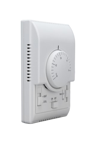 Yaozixa Merkezi Klima Termostati, İki Yönlü Mekanik Kontrol, 110-220v, 10-30 C Sıcaklık Regülatörü, Fan Hızı Ayarı Düşük-orta-yüksek