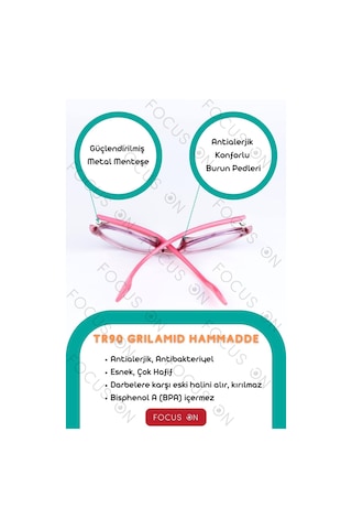 Focus On KS006-C14-P-FÜME Pembe Polarize Çocuk Güneş Gözlüğü