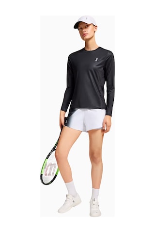 On Court Long-t Lumos Uzun Kollu Kadın Tenis Tişörtü Tenis Giyim Siyah