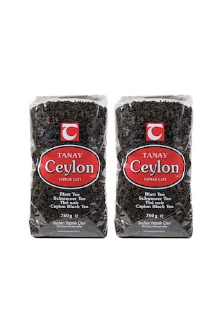 Tanay Ceylon İthal Yaprak Seylan Çayı 2 x 750 G