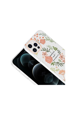 Apple iPhone Uyumlu 12 Kılıf Kamera Korumalı Desenli Zore Klip Kapak - Beautiful -