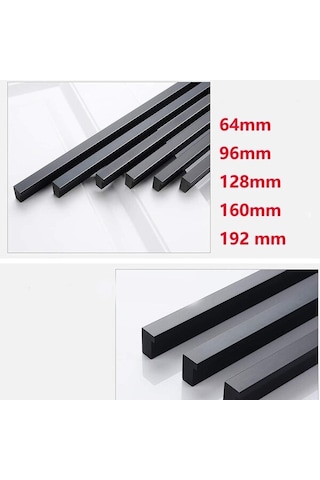 Mobilya Kulpları Mobilya Kulpları 2 X 90 L Kapı Kolları İç Mekan Mobilya Kulpları, 96/128/196 Mm