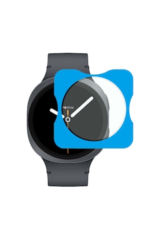 Novstrap Samsung Galaxy Watch 8 44mm İle Uyumlu Ekran Koruyucu 9h Temperli Cam Kolay Uygulama Aparat